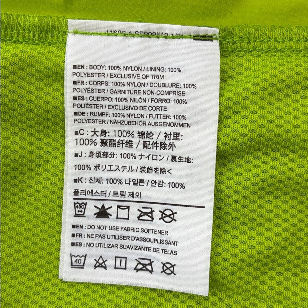 Arc'teryx Incendo Jacket Neon Green Windbreaker Airshell Windshell Coat M - Picture 10 of 10